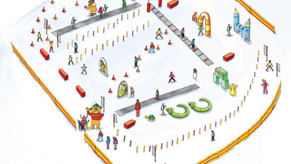 Schneespielplatz