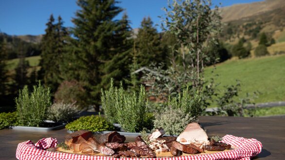 Jausenplatte im Restaurant Leithe Wirt