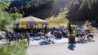 Schirmbar Talstation Komperdell Schirmbar Talstation Komperdell